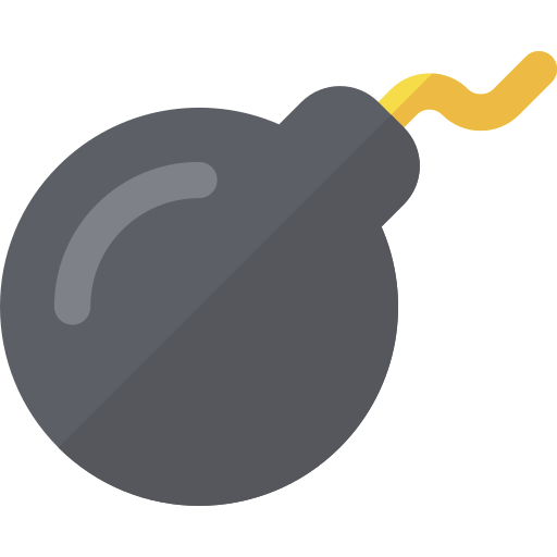 Bomb Basic Rounded Flat icon