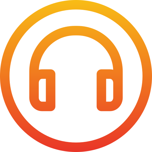 オーディオヘッドセット Generic Gradient icon