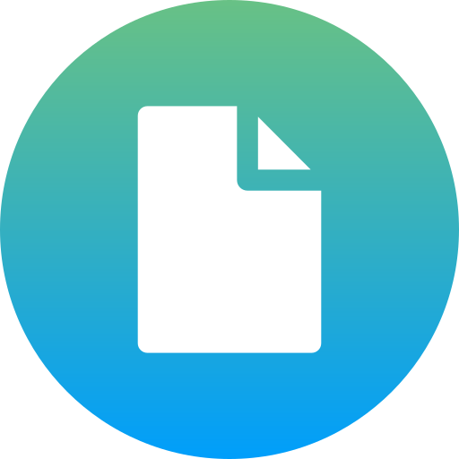 dokument Generic Flat Gradient ikona