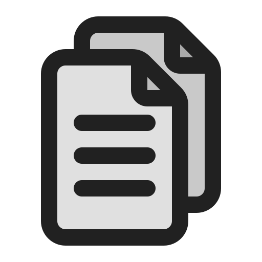 Copy Generic Outline Color icon