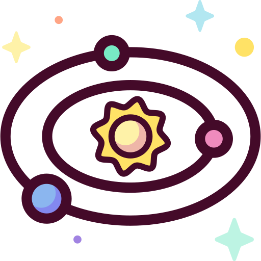 sistema solar Special Candy Lineal color icono