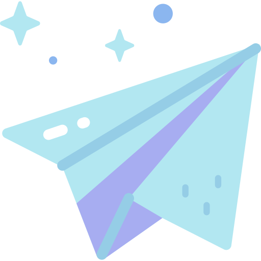 Paper plane Special Candy Flat icon