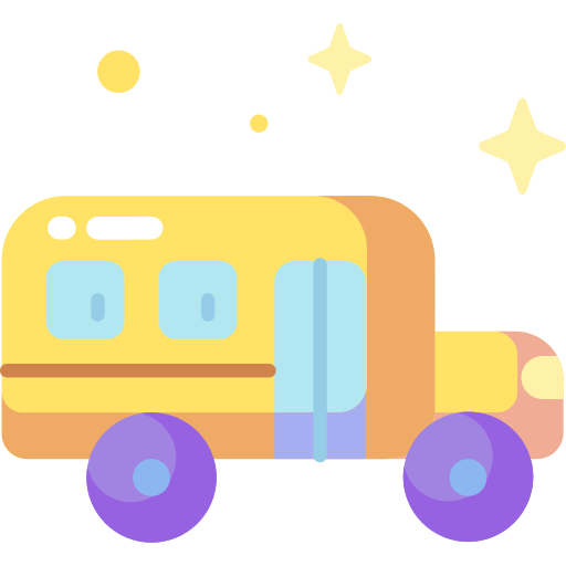 학교 버스 Special Candy Flat icon