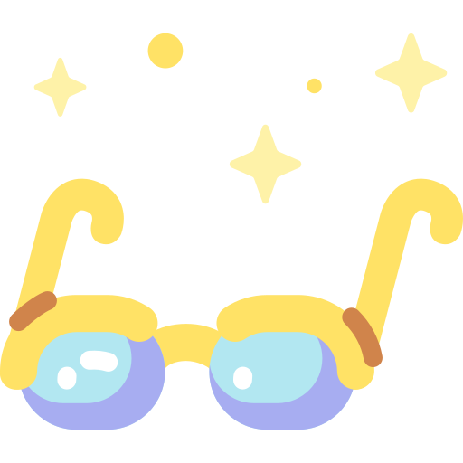 Glasses Special Candy Flat icon