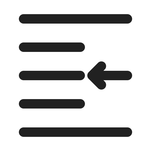 Left indent Generic Outline Color icon
