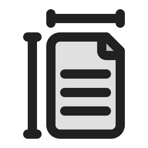 Paper size Generic Outline Color icon