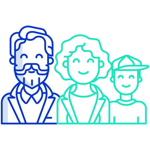 familie Icongeek26 Outline Colour icoon