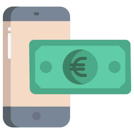 les services bancaires mobiles Icongeek26 Flat Icône