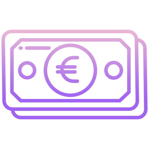 geld Icongeek26 Outline Gradient icoon