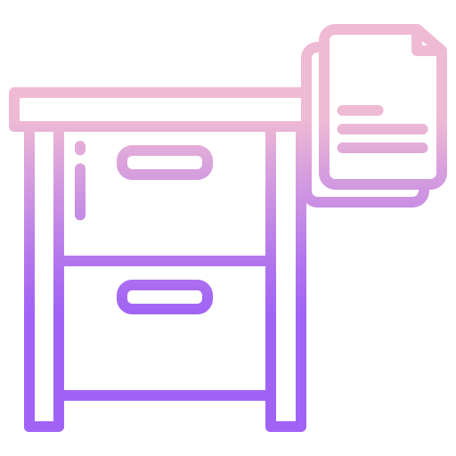 Drawer Icongeek26 Outline Gradient icon