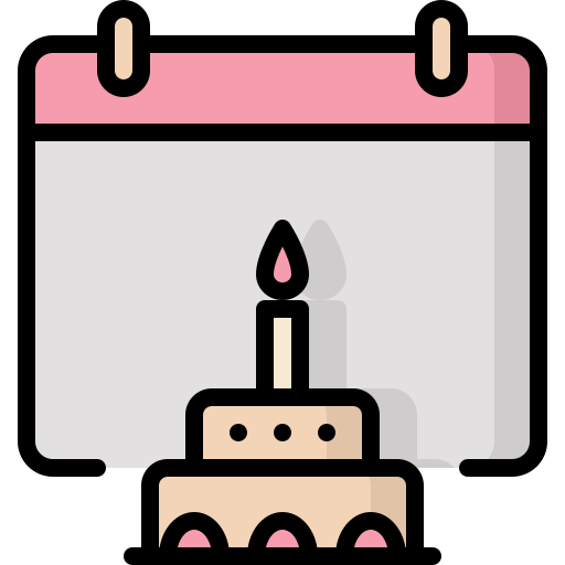 Birthday bqlqn Lineal Color icon