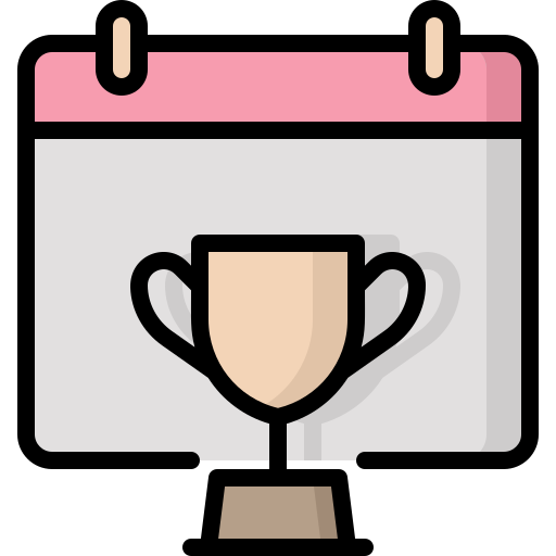 Trophy bqlqn Lineal Color icon