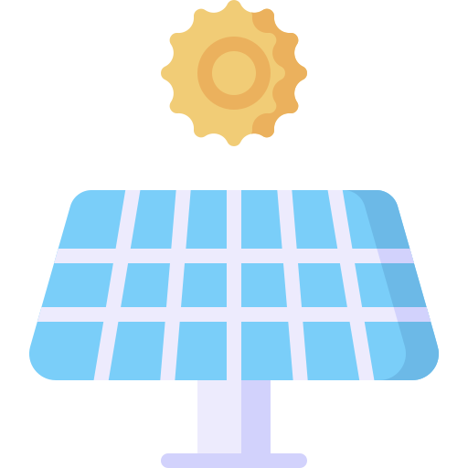Solar panel bqlqn Flat icon
