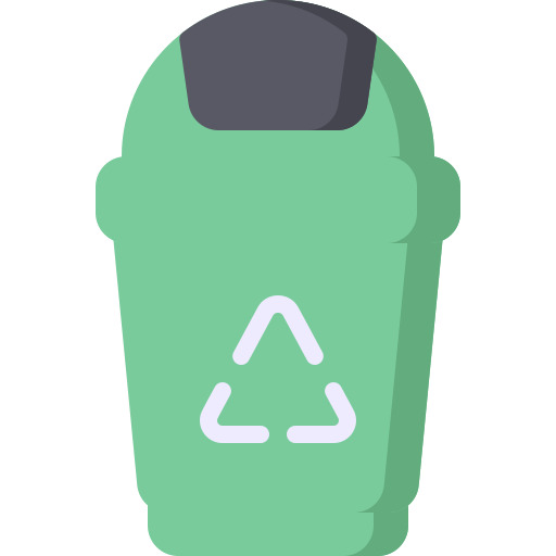 lixeira de reciclagem bqlqn Flat Ícone