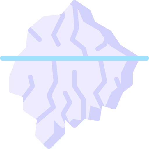 iceberg bqlqn Flat icona