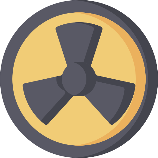energía nuclear bqlqn Flat icono