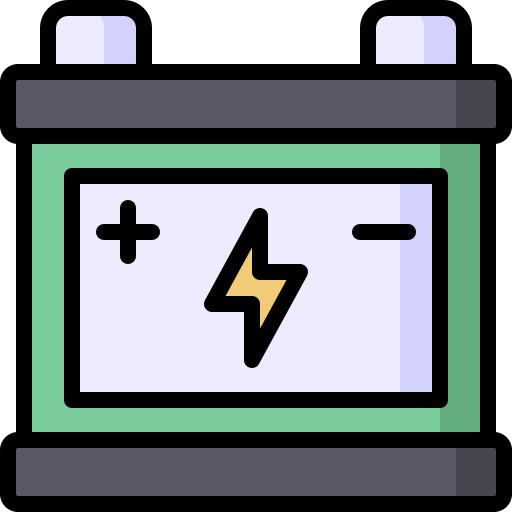 Car battery bqlqn Lineal Color icon