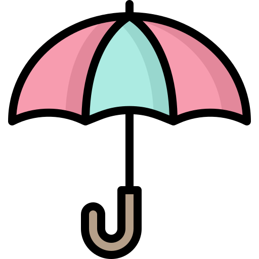 우산 bqlqn Lineal Color icon