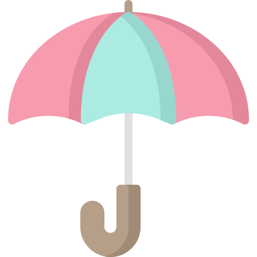 paraplu bqlqn Flat icoon