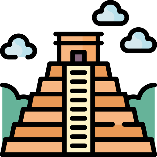 piramida Special Lineal color ikona