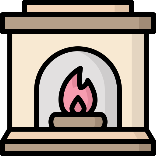 Fireplace bqlqn Lineal Color icon
