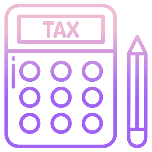 Tax Icongeek26 Outline Gradient icon
