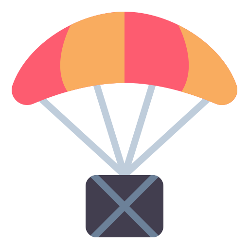 paracaídas Good Ware Flat icono