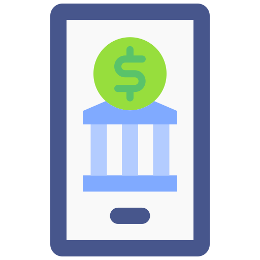 Mobile banking Good Ware Flat icon