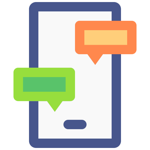 Mobile chat Good Ware Flat icon