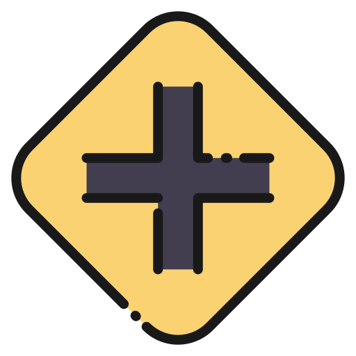 Cross road Good Ware Lineal Color icon