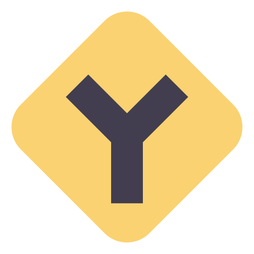 y-kreuzung Good Ware Flat icon