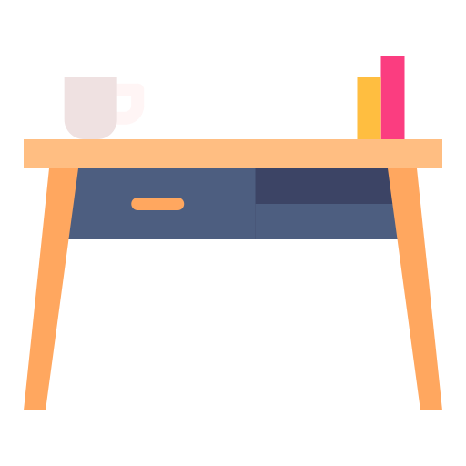 Desk Good Ware Flat icon