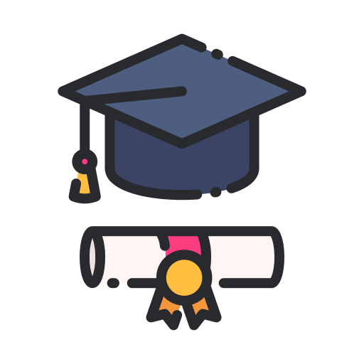 Mortarboard Good Ware Lineal Color icon