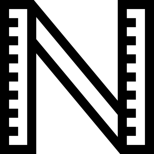 Measuring Basic Straight Lineal icon