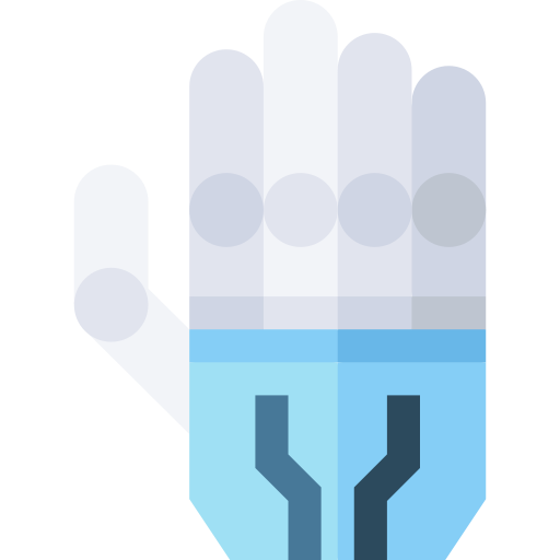 Robot hand Basic Straight Flat icon