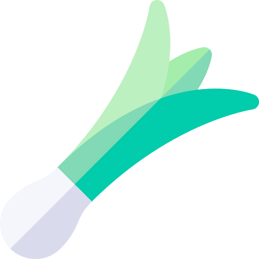 Зеленый лук Basic Rounded Flat иконка