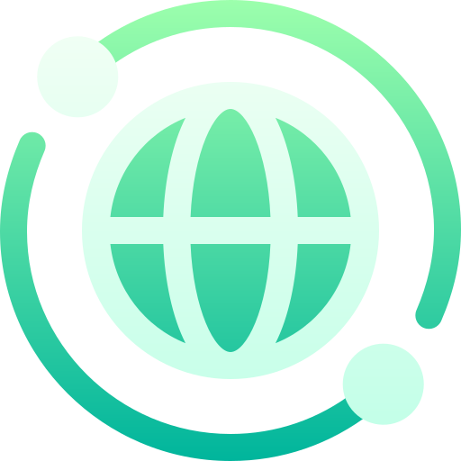 sieć globalna Basic Gradient Gradient ikona