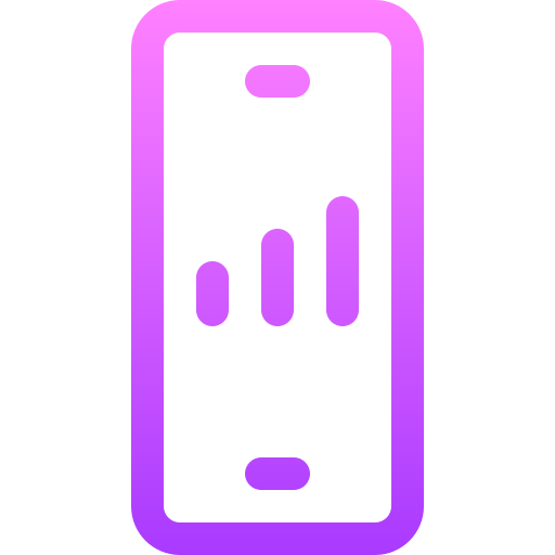 telefoon Basic Gradient Lineal color icoon