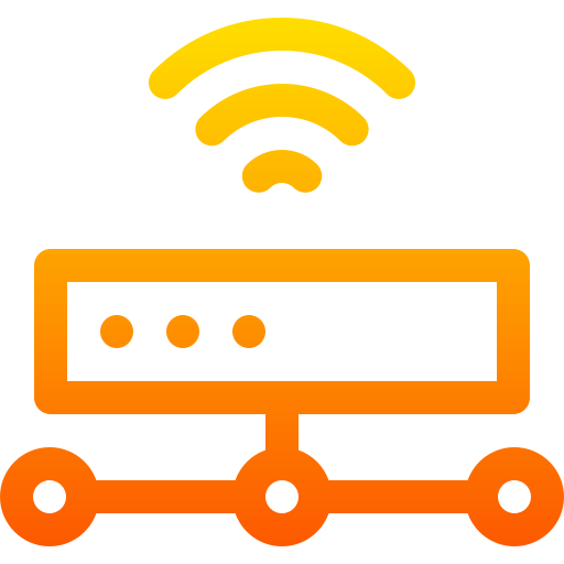 Server Basic Gradient Lineal color icon