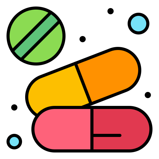 pastillas Generic Outline Color icono