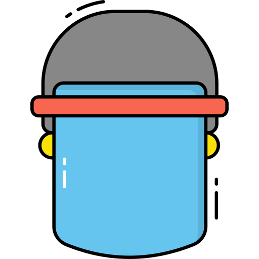 얼굴 보호 Generic Outline Color icon