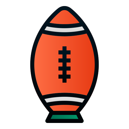 pelota de rugby Andinur Lineal Color Gradient icono