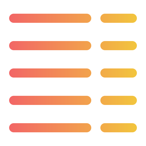 alinhamentos Generic Gradient Ícone