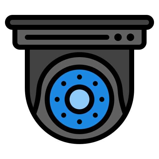 caméra de vidéosurveillance Generic Outline Color Icône
