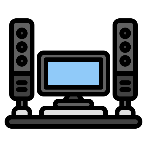 Home theater Generic Outline Color icon