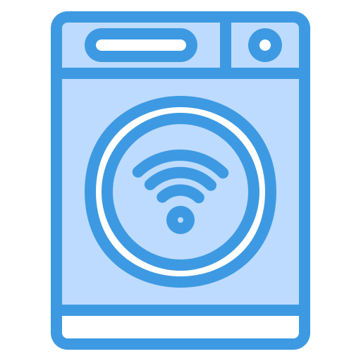 Smart washing machine Generic Blue icon