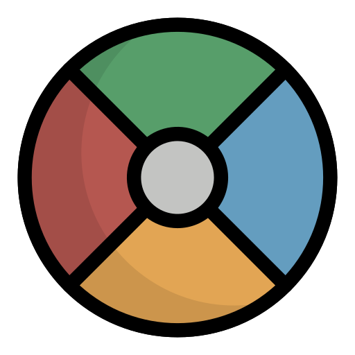 palette dei colori Generic Outline Color icona