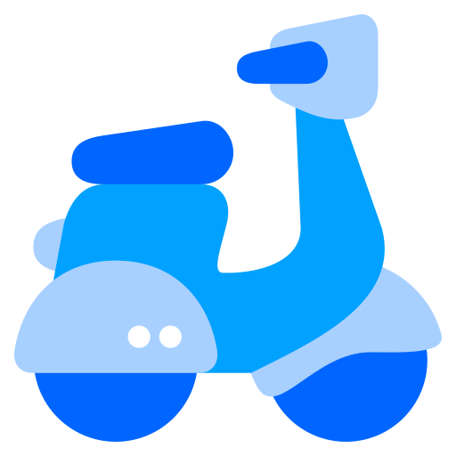 motorfiets Generic Blue icoon