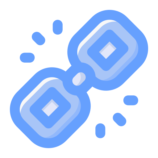 하이퍼 링크 Generic Blue icon
