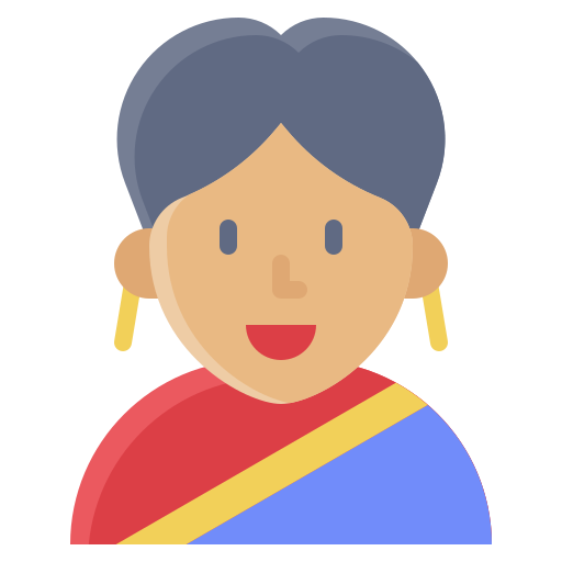 indiase vrouw Generic Flat icoon